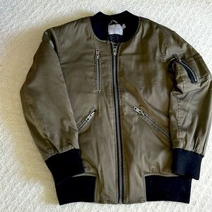ASOS Olive Green bomber jacket like new!
